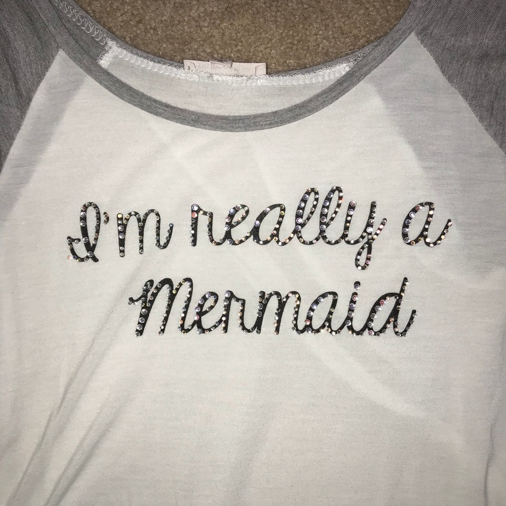 “I’m Really A Mermaid” Crop Top